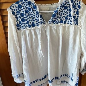 The Coast Brand top- hand embroidered